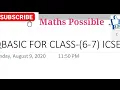 QBASIC PART-1 CLASS- 6 and 7 ICSE