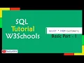 SQL tutorial free from w3schools Part 1