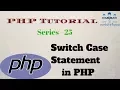 PHP Tutorial For Beginners Series 25 Switch Case Statement
