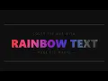 Rainbow Gradient Text Effect