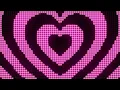 4K 1 Hour Pink Heart Tunnel Y2K Colorful Aesthetic LED Lights Background Screensaver