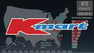 The Rise and Fall of Kmart Mapped 1962-2025