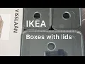 IKEA Box With Lid Grey VISSLAAN Set of 5 905 545 38