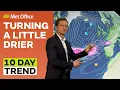 10 Day Trend 2023 - Signs of drier weather