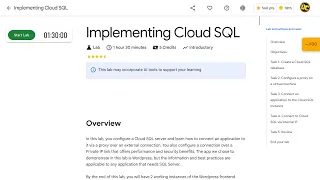 Implementing Cloud SQL