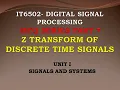 IT6502 MCQ Digital signal processing MCQ DSP MCQ Z Transform of DT signals part 7