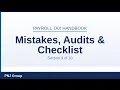 Section 9 Common Mistakes Audit Red Flags Period-End Checklist Payroll Tax Handbook Training