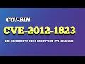 CGI-BIN Remote Code Execution CVE-2012-1823