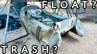 Junkyard find! Trash boat, will it float??