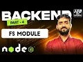 File Handling in NodeJS fs module Full Stack Web Development 2024 Day 82 of
