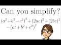 Can you simplify math olympiade a 2 b 2-c 2 2 2ac 2 2bc 2 - a 2 b 2 c 2 2