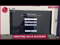 LG Smart TV Creating an LG Account