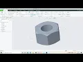 Creating a hex nut in creo 6 0