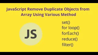 javascript remove duplicate objects from array