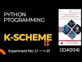 Python programming msbte PRACTICAL No 17-to-27 manual msbte Python programming manual