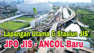 progress lapangan utama jis stasiun jis u0026 jpo ancol jis baru pemasangan bok girder tol hbr ll