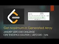 Get Maximum in Generated Array January LeetCoding Challenge 2021 LeetCode 1646