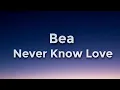 Bea - Never Know Love Lyrics