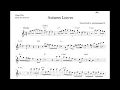 Chad LB's tenor sax solo TRANSCRIPTION on 'Autumn Leaves' (Bb)