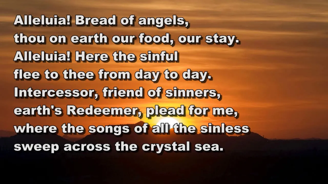 Alleluia, Sing to Jesus. Lyric video (StF 568)