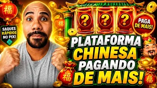 PLATAFORMA CHINESA DE APOSTAS PAGANDO! PLATAFORMA NOVA PAGANDO! CASA CHINESA! SLOTS AO VIVO