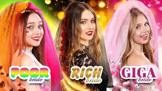 فتاة غنية ضد فقيرة ضد ثرية في العرس عروس ناعمة ضد بديلة ضد إندي 