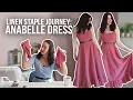 Linen Staple Journey Episode 3 The Anabelle Dress Sewing a Berry Linen Dress