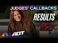 Sofia Vergara Reveals Which Acts Are Moving On To The LIVE SHOWS Judges Callbacks AGT 2026