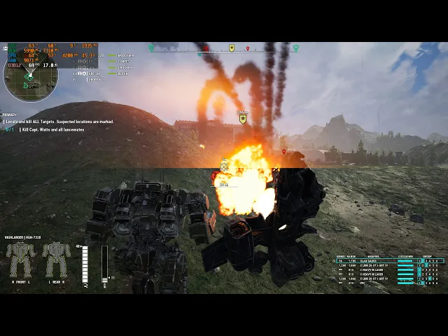 Mechwarrior 5  Mercenaries 2kDSR  RTX ON DLSS Balanced (I5 8600k , MSI Armor RTX 2070)