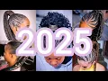 2025 New Updo Braids with Cornrow Hairstyles For Black Women Braiding Hair Ponytail Hairstyles