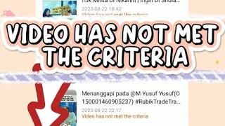 cara video agar lolos peninjauan iklan snack video rubik trader video has not met the criteria 