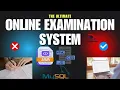 Online Examination System Full Stack Project HTML CSS JS Python MySQL