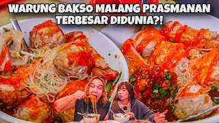 WARUNG BAKSO MALANG PRASMANAN TERBESAR DI DUNIA TERMYATA ADA DISINI