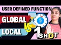 User Defined Functions - in PYTHON Local Vs Global Class 12 CS Confusion