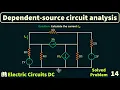 Solving circuits with dependent sources - Supermesh Analysis