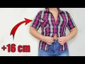 ⭐The Amazing Sewing TRICK: How to sneak Enlarge a Shirt by 16 cm