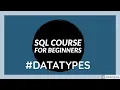Datatypes In Oracle Datatypes in SQL SQL tutorial for beginners Oracle tutorial for beginners