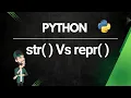 Python - str Vs repr Hindi