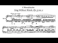 F. Mendelssohn - Songs Without Words Op. 53 no. 2