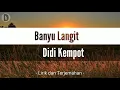 Banyu Langit - Didi Kempot (lirik + terjemahan)