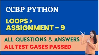 Loops Assignment - 9