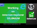 Executing Selenium test on internet explorer working on internet explorer selenium class 15