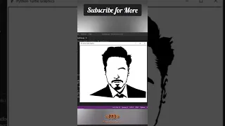 Draw Tony Stark Using 3 Lines Of Python Code