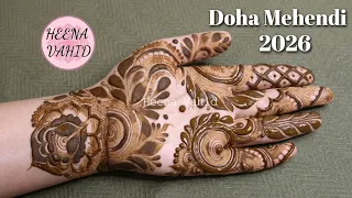 *New* Doha Mehendi Design for front side 2026 | Heena Vahid.
