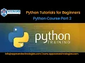 Python Course Part 2 Python Tutorial for Beginners Python for Beginners Python Course APPWARS