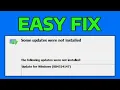 How To Fix Windows Update Error Some Updates Were Not Installed