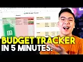 EASY Budget Expense Tracker with Google Sheets FULL TUTORIAL
