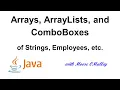 Java - Arrays ArrayLists and ComboBoxes