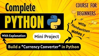 Let s make a Currency Converter in Python Mini Project Python Full course for Beginners