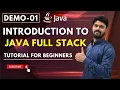 Java Full Stack Demo 01 Introduction to Java Full Stack Full Stack Tutorial Harsha Trainings